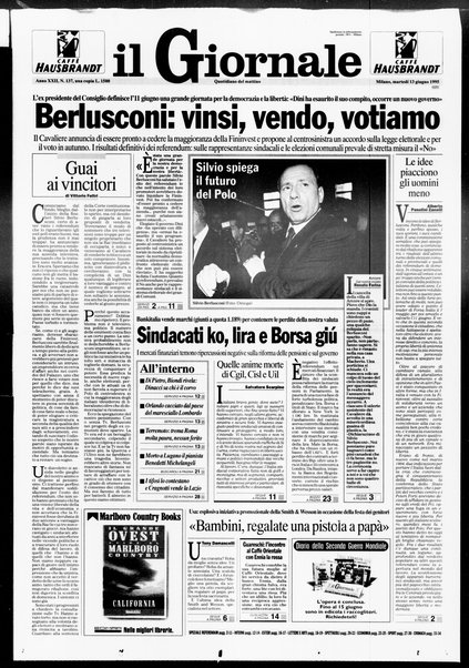 Il giornale : quotidiano del mattino